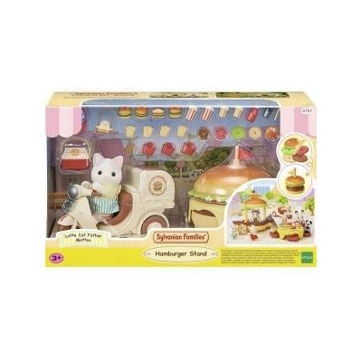 EPOCH SYLVANIAN Figure Barrier restaurant with hamburger. . 05757 57575