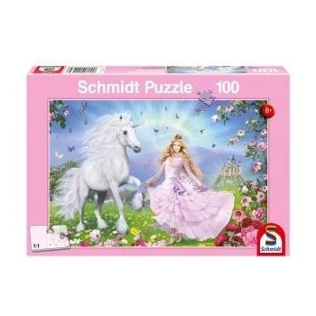 Schmidt Spiele Puzzle 100 el. Księżniczka i jednorożec