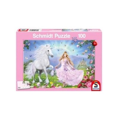 Schmidt Spiele Puzzle 100 el. Księżniczka i jednorożec