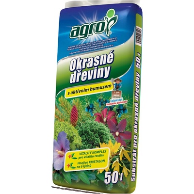 AGRO záhradnícky substrát na okrasné dreviny 50 l