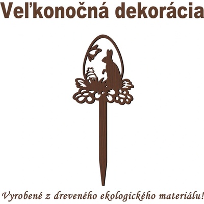 Veľkonočná ozdoba zápich 17 Tmavá