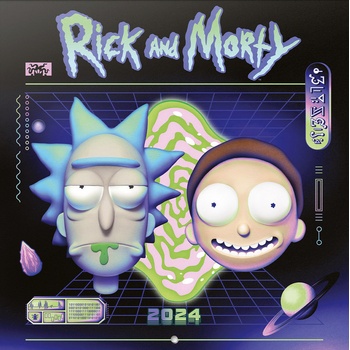 Oficiální nástěnný Rick and Morty s plakátem SQ 30 x 30 60 cm 2024