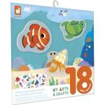 Janod My arts&crafts Mini Многократни стикери Море от 18 месеца (J09046)