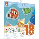 Janod My arts&crafts Mini Многократни стикери Море от 18 месеца (J09046)