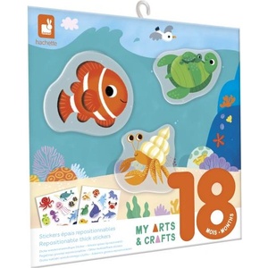 Janod My arts&crafts Mini Многократни стикери Море от 18 месеца (J09046)