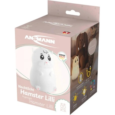 Ansmann ДЕТСКА ЛАМПА ХАМСТЕРЧЕ 8 ЦВЯТА usb-c ansmann (4013674210008)