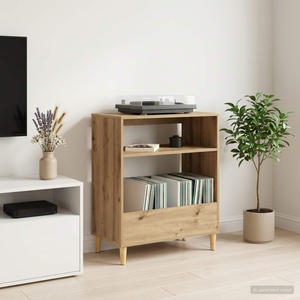 vidaXL Стойка за грамофон Дъб артизан 71 x 39, 5 x 83 см (8012897)