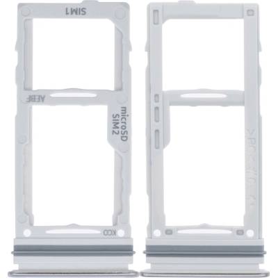 Držák (šuplík) SIM Samsung A526, A525 Galaxy A52 5G, A52 4G white (silver)