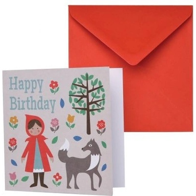 Rex London - Картичка за рожден ден - Червената шапчица (26408)