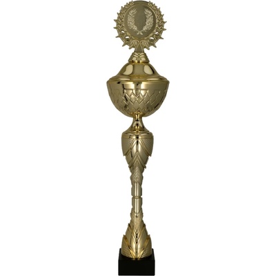 PUCHARY Pohár kovový zlatý 27,5 cm 10 cm