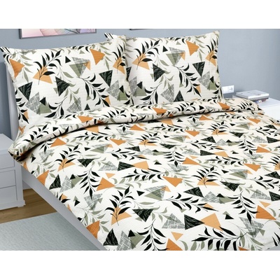 Bellatex Obliečky krep záhrada krémové 240x200 2x70x90