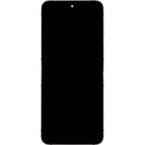 Samsung LCD дисплей + сензорен модул + преден капак Samsung F761 Galaxy Z Flip 7 FE 5G бял (Service Pack) (57983128543)