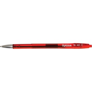 Optima Химикалка OPTIMA с бутон TB 401 0, 7 mm червена 10993 (10993)