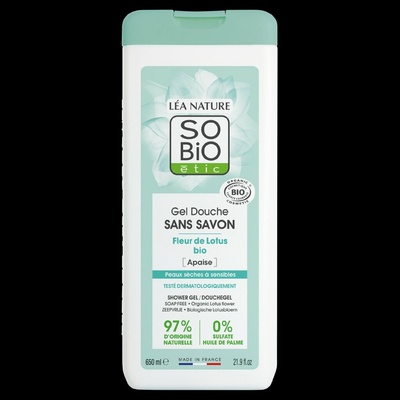 SO’BiO étic sprchový gel s lotosovým květem 650 ml