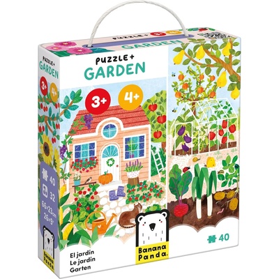 BANANA PANDA Детски пъзел Banana Panda от 40 части - Градина (49351)