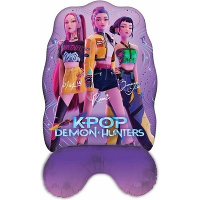 Procos Stojící fóliový balónek K POP Demon Hunters 52 x 82,5 cm
