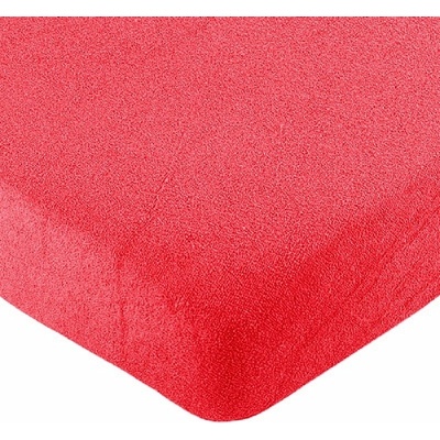 Olzatex froté prostěradlo červené 120x200