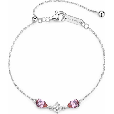 Brosway Strieborný náramok s kubickými zirkónmi Tender Pink Fancy FTP05