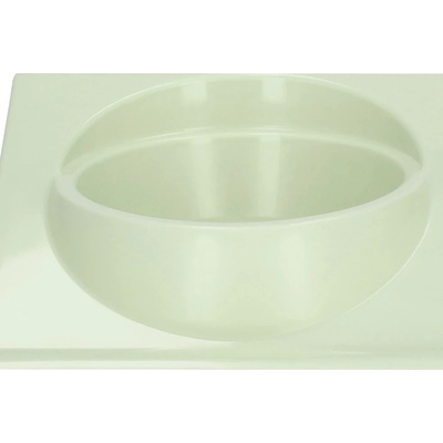 SPRINGOS Sada misiek so stojanom 2 x 14 cm pre psa / mačku svetlo zelená