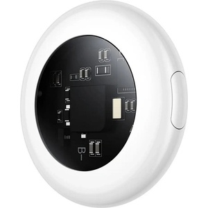 hoco. Bluetooth проследяващ ключодържател HOCO E91B за iPhone 18 Pro / 17e / 17 Pro Max, съвместим с iOS, БЯЛ (E91B WHITE)