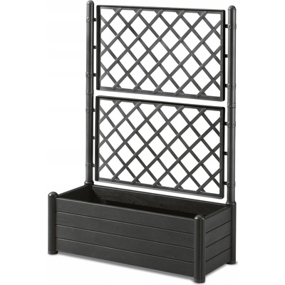 Stefanplast Kvetináč plast sivý 100 x 43 x 142 cm