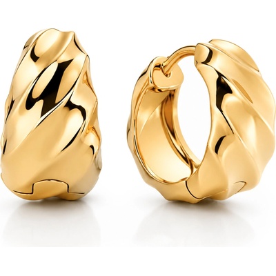 Pandora Pozlátené kruhové náušnice Essence Shine 263874C00