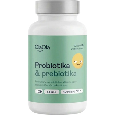 OlaOla Probiotika s prebiotiky podporující zažívání 60 kapslí