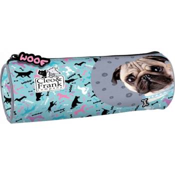 Image 1 of DERFORM Овален ученически несесер Derform Cleo&Frank - С куче, с 1 цип (PTCF28)