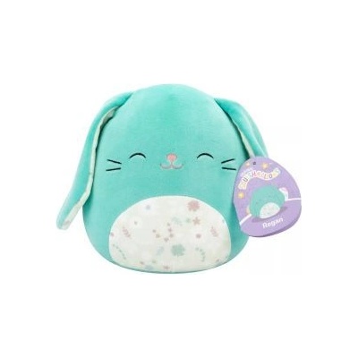 Jazwares Squishmallows: Реджан, тюркоазено зайче с цветен корем - 20 см