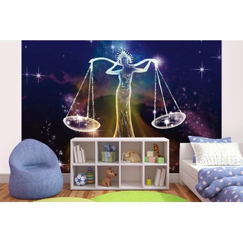 DIMEX ART s. r. o Самозалепваща се флизелинова фототапета зодиакален знак - везни 375 x 250 см