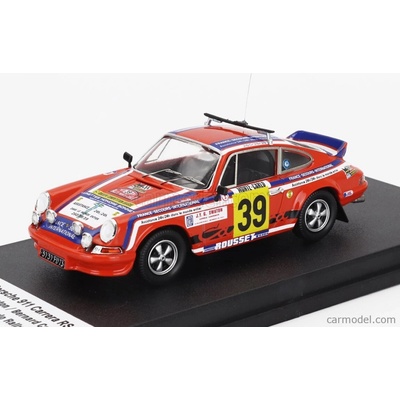 Trofeu Porsche 911 Carrera Rs night Version N 39 Rally Montecarlo 1977 Gerard Swaton Bernard Cordesse Orange 1:43
