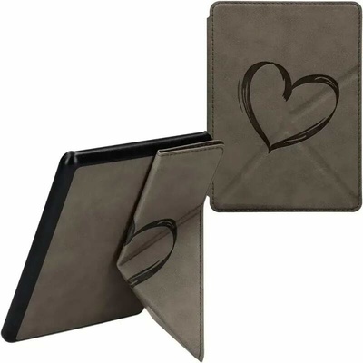 KW Mobile Origami Nubuk Brushed Heart KW6005701 pre Amazon Kindle Paperwhite 5 2021 šedé