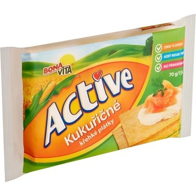 Bona Vita Active Krehké plátky kukuričné 15 ks 70 g