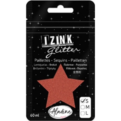 Izink Glitter třpytky 60 ml hnědá