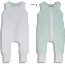 Sleepee Celoročný spací vak s nohavicami Melange Grey Mint