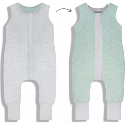 Sleepee Celoročný spací vak s nohavicami Melange Grey Mint