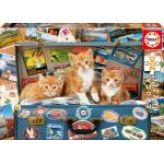 Educa - Puzzle Traveling kittens Educa - 200 piese