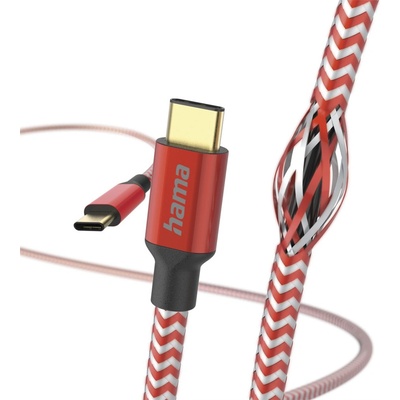 Hama 201560 Reflective USB-C 2.0 typ C-C 1,5m, červený