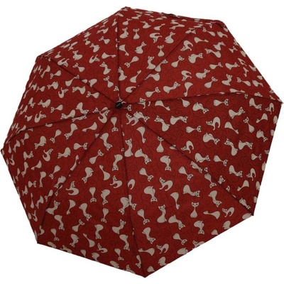 Doppler Mini Fiber Lovely dámský skládací deštník červený – Sleviste.cz