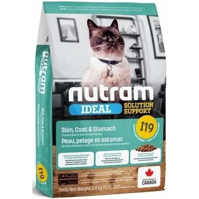 Nutram 19 Ideal Sensitive Cat 3 x 5,4 kg