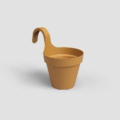 Artevasi Květináč CAPRI balkonový 20cm plast žlutá honey yellow