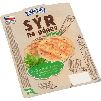 Madeta Sýr na pánev bylinky 2 ks 100 g