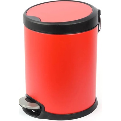 5 л червен кош с педал и вътрешна кофа Fantasy (018565)