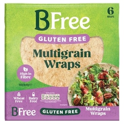 BFree Wraps bezlepkový vícezrnný multigrain 6 ks 252 g – Hledejceny.cz