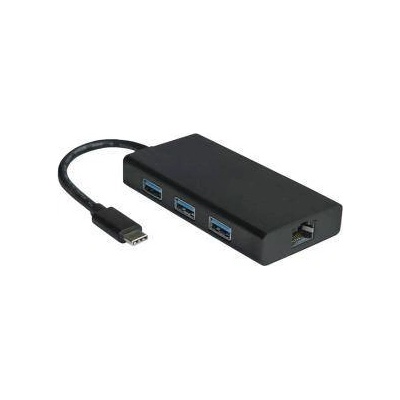 Roline Адаптер VALUE 12.99. 1109 USB Type C 3.1 към Gigabit Ethernet + Хъб 3 x USB 3.2, 12.99. 1109