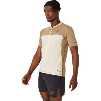 ASICS Фланелка с къс ръкав Asics Fuji Short Sleeve Top Sn42 - Beige