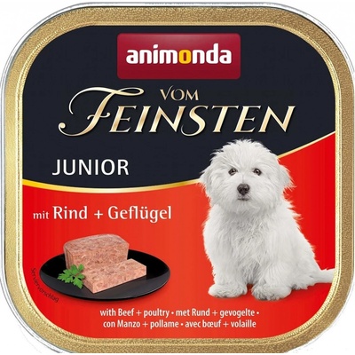 Animonda Vom Feinsten Junior Dog hovězí a drůbeží 150 g – Sleviste.cz