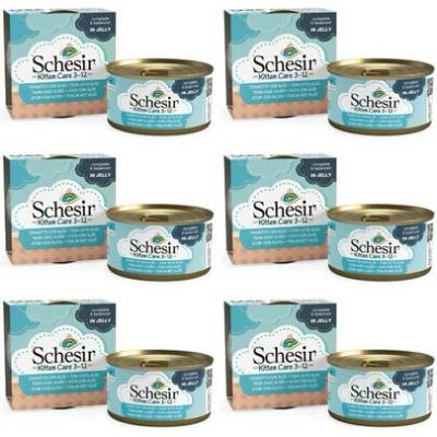 SCHESIR Tuniak s aloe pre mačiatka 6x 85 g