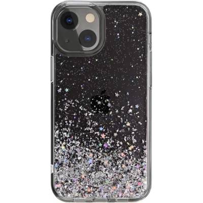 SwitchEasy Starfield Case - дизайнерски хибриден удароустойчив кейс за iPhone 13 mini (прозрачен)