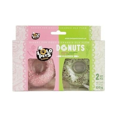 LOLO PETS Koblihy s příchutí ovoce a zeleniny 2 ks. 120 g